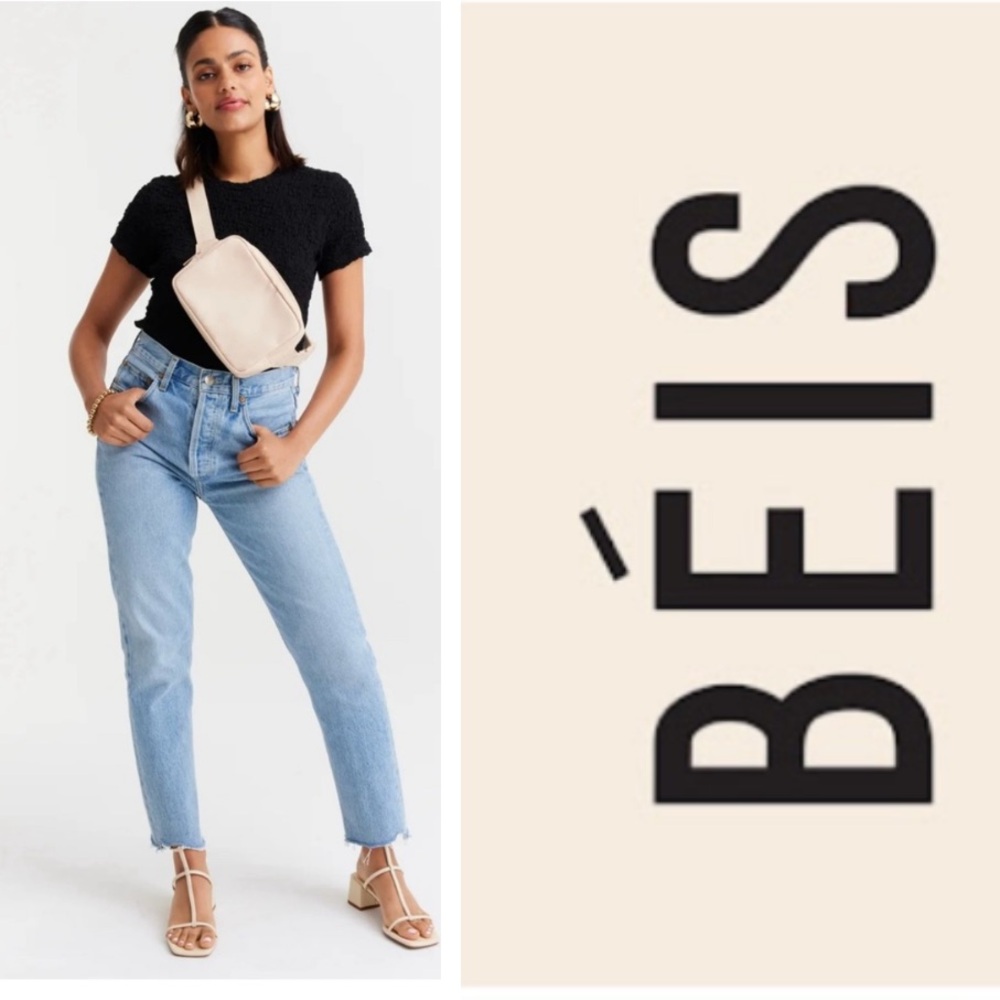 BÉIS women 
THE BELT BAG IN BEIGE
COLOR Beige / gently used